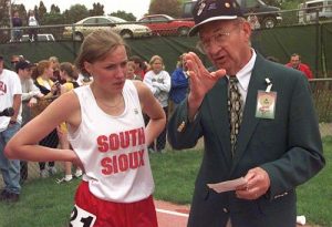 Al Papik working the NE State Track Meet