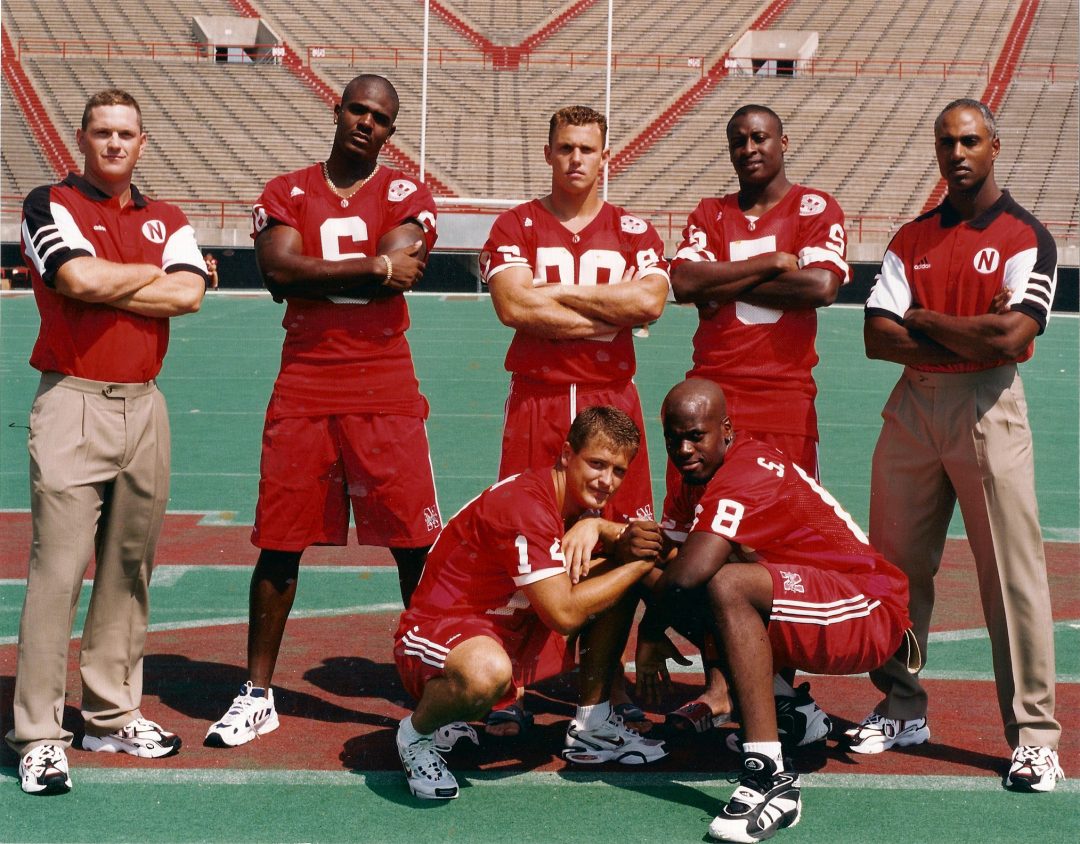 GA Chad Stanley and receivers group