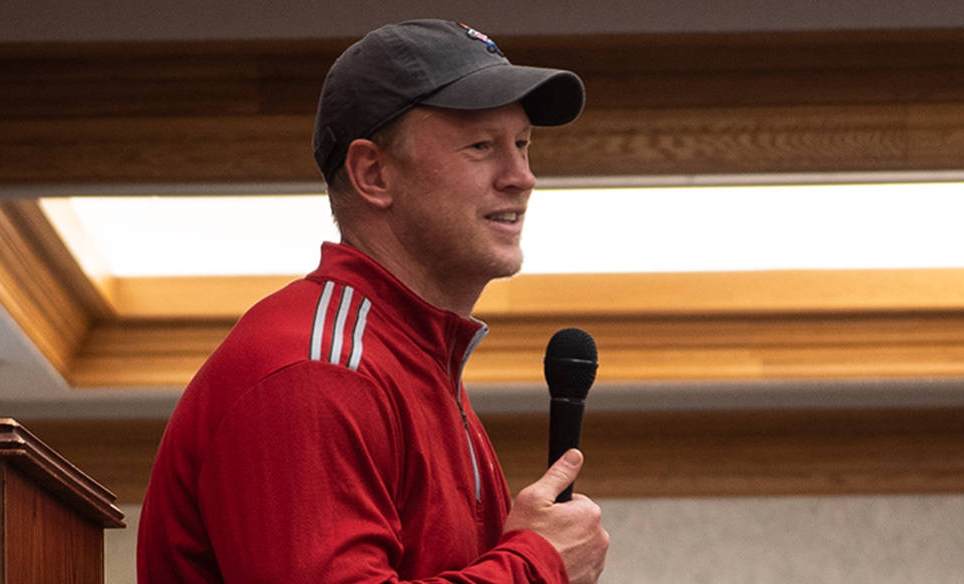 Scott Frost in Gering