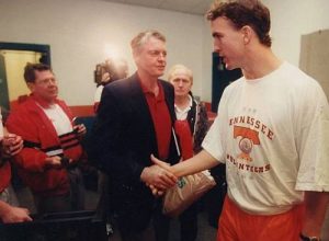 Tom Osborne and Peyton Manning