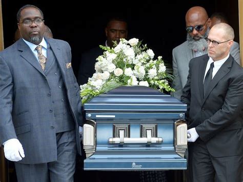 Vershan Jackson acting as Lawrence Phillips' pallbearer