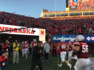 Team leaving the field