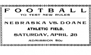 Daily Nebraskan's game-day notice