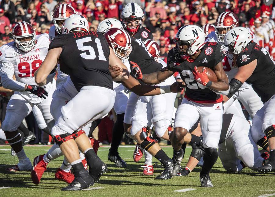Dedrick Mills looks for room to run