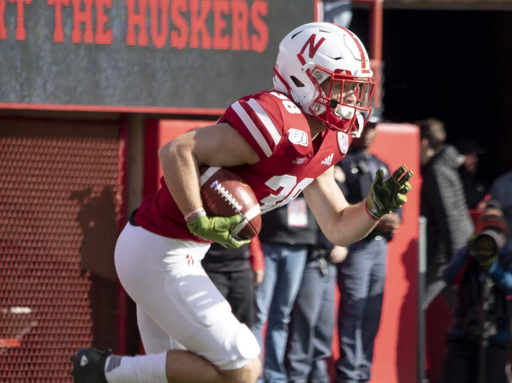 Brody Belt returns a first-half kickoff