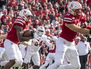 Dedrick Mills turns upfield during the second quarter