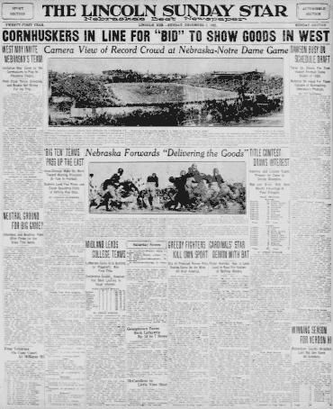Lincoln Star page