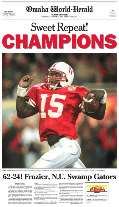 1996 Fiesta Bowl, OWH page 1