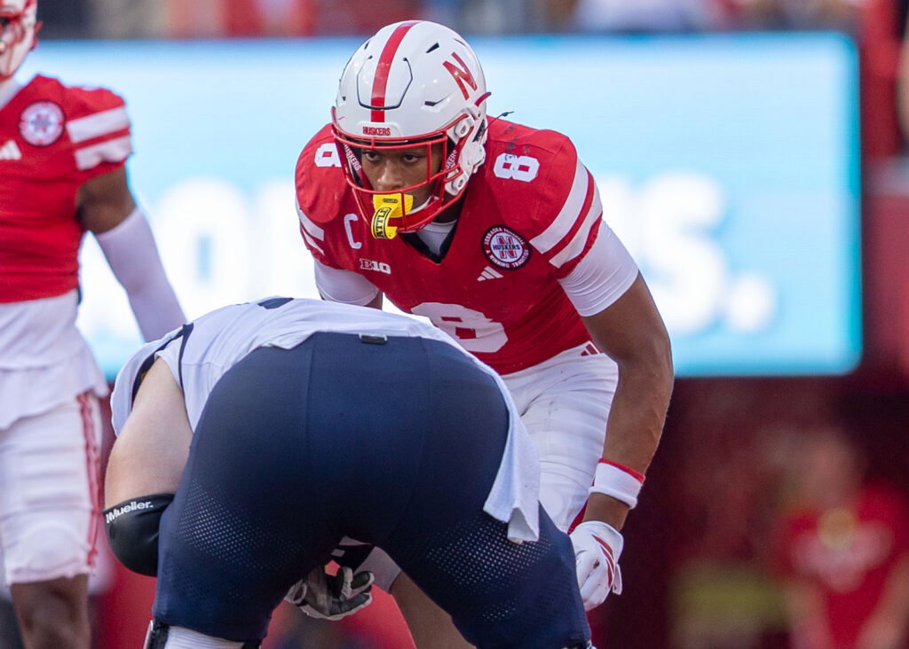 DeShon Singleton lines up against Michigan in 2025